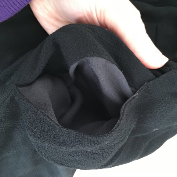 kate spade black elastic waist bow detail pants size small *PLEASE READ* - Picture 6 of 16